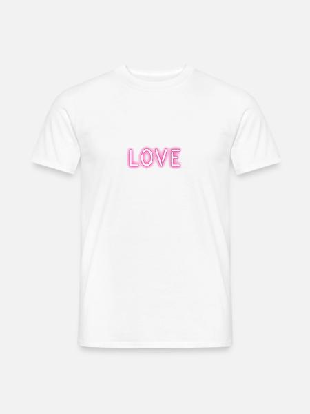 LOVE - Männer T-Shirt - Weiß