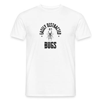Distracted by Bugs - Männer T-Shirt - Weiß - Vorne - AI Model Male 178 dark (178cm)