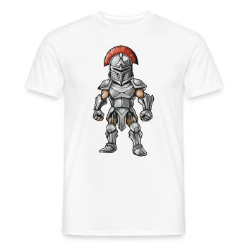 Spartaner Gladiator - Männer T-Shirt - Weiß - Vorne - AI Model Male 178 dark (178cm)