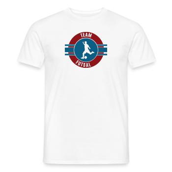Futsal Hallenfußball Team Mannschaft Spieler Spiel - Männer T-Shirt - Weiß - Vorne - AI Model Male 178 dark (178cm)