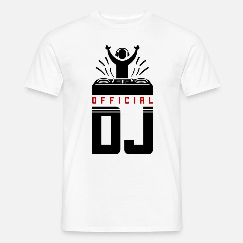 DJ Spruch Turntables - Männer T-Shirt - Weiß