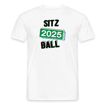 Sitzball Spieler Team Turnier Mannschaft in 2025 - Männer T-Shirt - Weiß - Vorne - AI Model Male 178 dark (178cm)