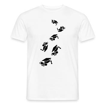 Student mütze abschluss - Männer T-Shirt - Weiß - Vorne - AI Model Male 178 dark (178cm)