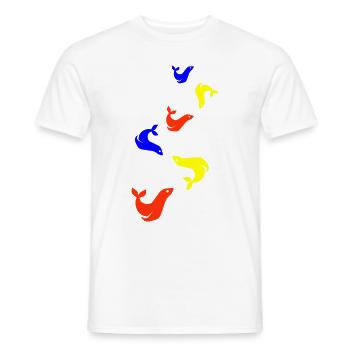 Seal Bunte Seal - Men's T-Shirt - white - Front - AI Model Male 178 dark (178cm)