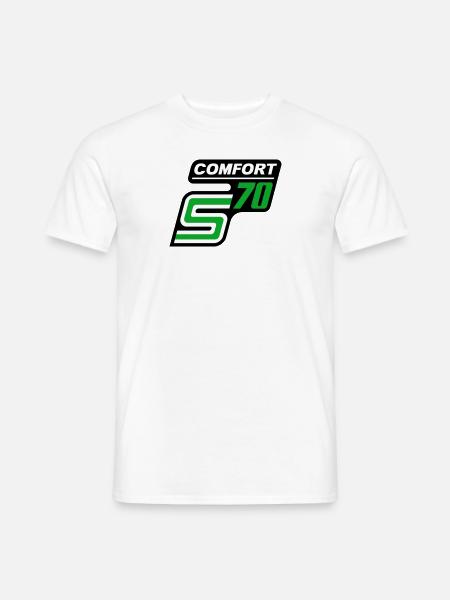 S70 Comfort Logo - Men's T-Shirt - white