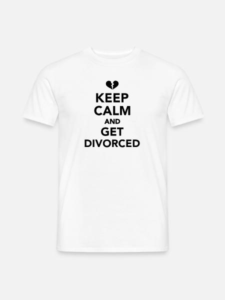 Scheidung - Männer T-Shirt - Weiß