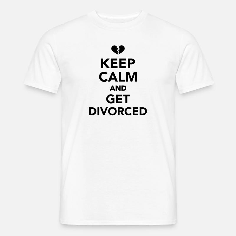 Scheidung - Männer T-Shirt - Weiß