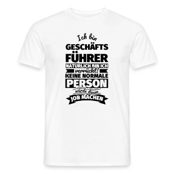 Geschäftsführer Geschenke - Männer T-Shirt - Weiß - Vorne - AI Model Male 178 dark (178cm)