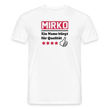 Mirko - T-shirt homme - blanc - Devant - AI Model Male 178 dark (178cm)