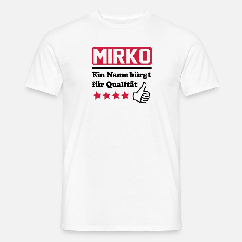 mirko - Männer T-Shirt - Weiß