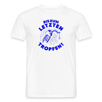 To the Last Drop — Blue - Men's T-Shirt - white - Front - AI Model Male 178 dark (178cm)