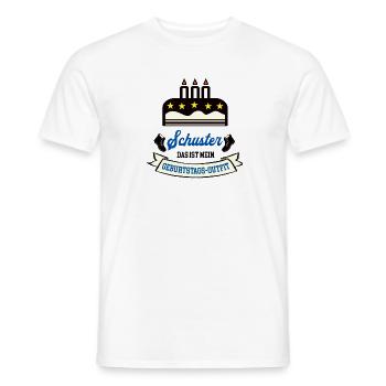 Geburtstag Schuster Schusterei Schuhmacher Geb - Männer T-Shirt - Weiß - Vorne - AI Model Male 178 dark (178cm)
