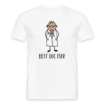 Doktor - Bester Arzt aller Zeiten - Best Doc Ever - Männer T-Shirt - Weiß - Vorne - AI Model Male 178 dark (178cm)