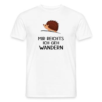 Wandern Wanderstock servus alpin Bergwandern - Männer T-Shirt - Weiß - Vorne - AI Model Male 178 dark (178cm)
