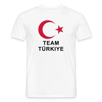 Team Türkiye Design - Men's T-Shirt - white - Front - AI Model Male 178 dark (178cm)
