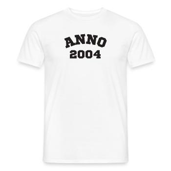 Anno 2004 Birthday Year of birth - Men's T-Shirt - white - Front - AI Model Male 178 dark (178cm)