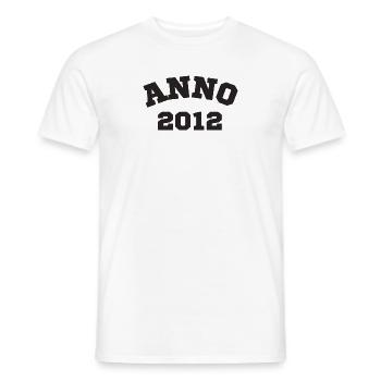 Anno 2012 Geburtstag Geburtsjahr - Männer T-Shirt - Weiß - Vorne - AI Model Male 178 dark (178cm)