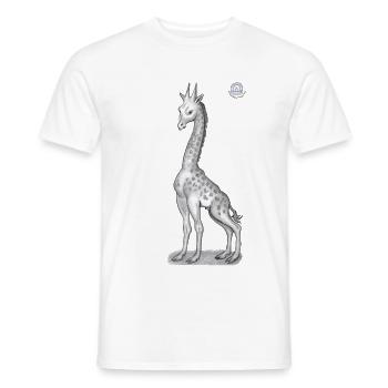 `` Girafe Jérôme Bosch '' par DAGHO - T-shirt homme - blanc - Devant - AI Model Male 178 dark (178cm)