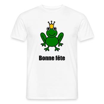 MUTTERTAG. SCHÖNEN MUTTERTAG. MAMA - Männer T-Shirt - Weiß - Vorne - AI Model Male 178 dark (178cm)