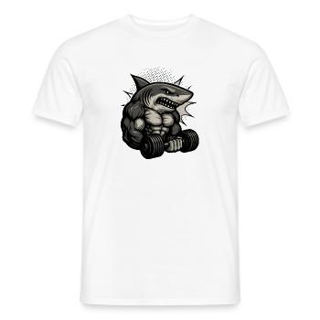 Krafttraining Haibodo Shirtdesign - Männer T-Shirt - Weiß - Vorne - AI Model Male 178 dark (178cm)