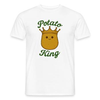 Kartoffel Kartoffelkönig Kawaii - Männer T-Shirt - Weiß - Vorne - AI Model Male 178 dark (178cm)