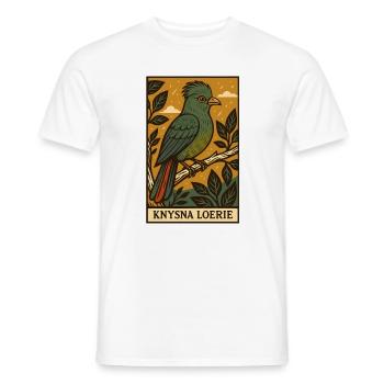 Knysna Loerie Illustration - T-shirt homme - blanc - Devant - AI Model Male 178 dark (178cm)