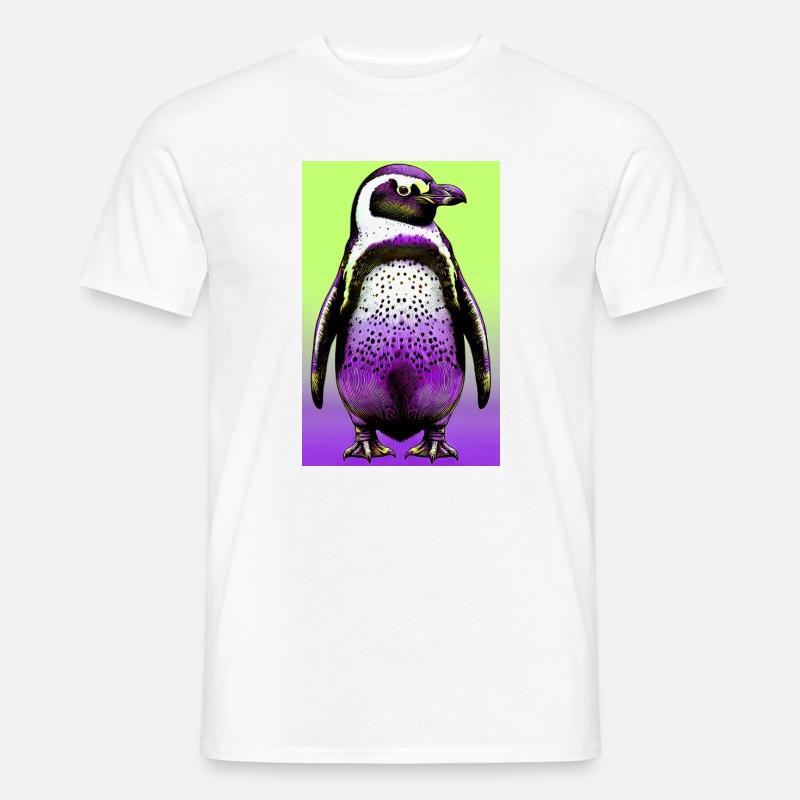 Pinguin - Männer T-Shirt - Weiß