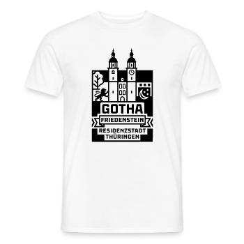 Gotha Friedenstein Residenzstadt Thüringen - Männer T-Shirt - Weiß - Vorne - AI Model Male 178 dark (178cm)