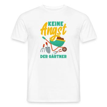 Der Gärtner Regelt Das - Männer T-Shirt - Weiß - Vorne - AI Model Male 178 dark (178cm)