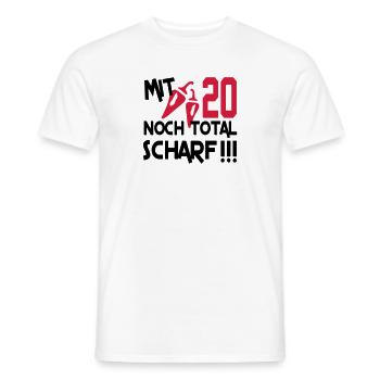 total_scharf_20 - Men's T-Shirt - white - Front - AI Model Male 178 dark (178cm)