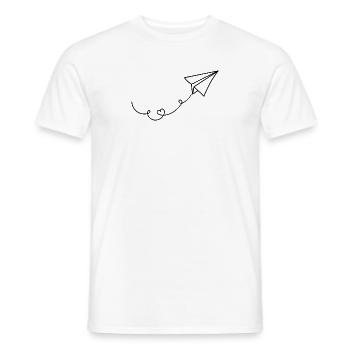 plane - Männer T-Shirt - Weiß - Vorne - AI Model Male 178 dark (178cm)