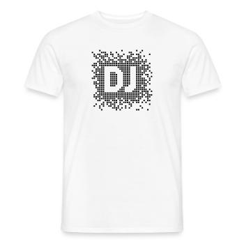 DJ Pixel - T-shirt homme - blanc - Devant - AI Model Male 178 dark (178cm)