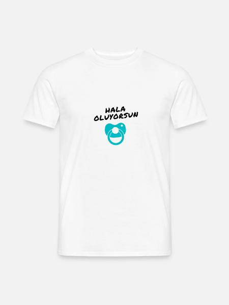 Hala oluyorsun vert turc Vous serez tante - T-shirt homme - blanc
