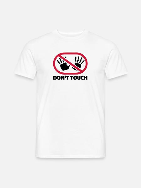 Don't touch - Men's T-Shirt - white