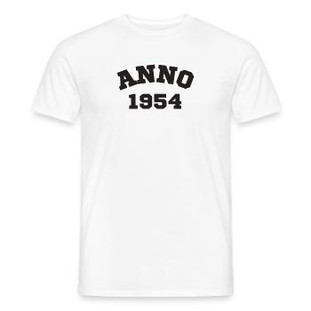 Anno 1954 Geburtstag Geburtsjahr - Männer T-Shirt - Weiß - Vorne - AI Model Male 178 dark (178cm)