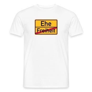 Ehe - Männer T-Shirt - Weiß - Vorne - AI Model Male 178 dark (178cm)