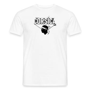 CORSICA Limitierte Auflage 2024 [15.12.2024] ⚠️⌛ - Männer T-Shirt - Weiß - Vorne - AI Model Male 178 dark (178cm)
