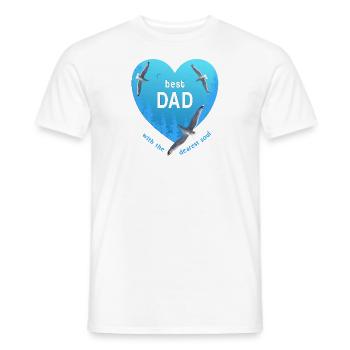 Meilleur Papa Papa - T-shirt homme - blanc - Devant - AI Model Male 178 dark (178cm)