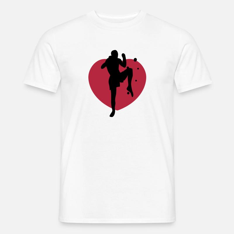 muay thai - Männer T-Shirt - Weiß
