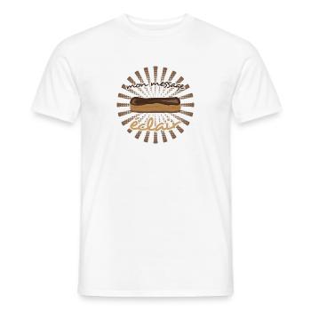 Mon message éclair - T-shirt homme - blanc - Devant - AI Model Male 178 dark (178cm)