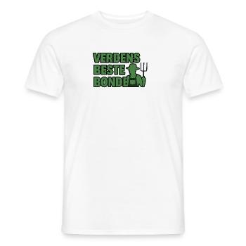 Der beste Bauer der Welt - Männer T-Shirt - Weiß - Vorne - AI Model Male 178 dark (178cm)