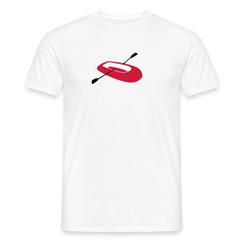 Rubber dinghy - V2 - Men's T-Shirt - white - Front - AI Model Male 178 dark (178cm)