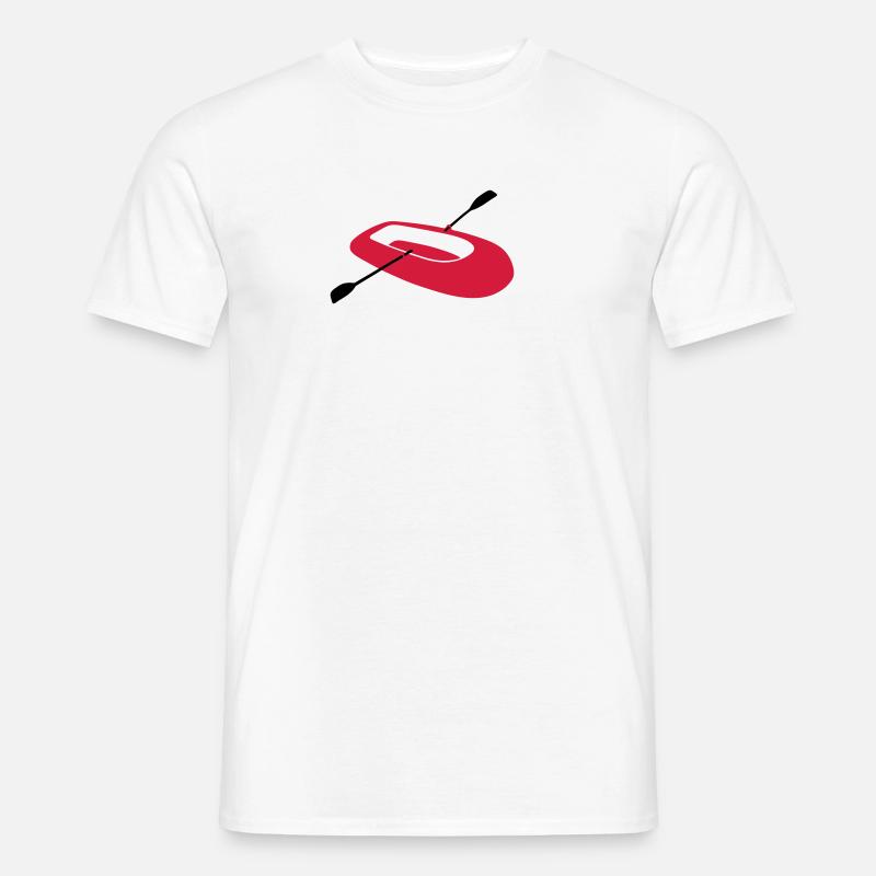 Schlauchboot - V2 - Männer T-Shirt - Weiß