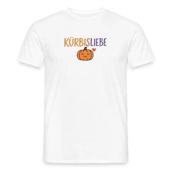 Kürbisliebe Comic Design - Männer T-Shirt - Weiß - Vorne - AI Model Male 178 dark (178cm)
