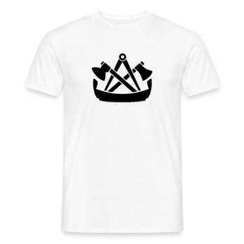 Zimmermann Zeichen Symbol Wappen Zunftwappen - Männer T-Shirt - Weiß - Vorne - AI Model Male 178 dark (178cm)