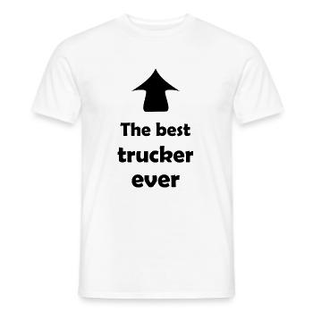 Chauffeur de camion et camionneur - T-shirt homme - blanc - Devant - AI Model Male 178 dark (178cm)