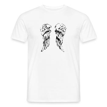 Engel, Wings, Flügel, Flügel - Männer T-Shirt - Weiß - Vorne - AI Model Male 178 dark (178cm)
