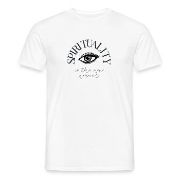 S P I R I T U A L I T Y is the new normal - Männer T-Shirt - Weiß - Vorne - AI Model Male 178 dark (178cm)