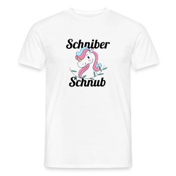 Schinber Einhorn - Männer T-Shirt - Weiß - Vorne - AI Model Male 178 dark (178cm)