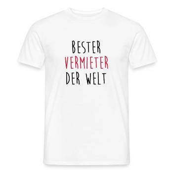 Vermieter Vermieterin Mieter Leasing Miete Auto - Männer T-Shirt - Weiß - Vorne - AI Model Male 178 dark (178cm)